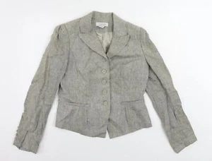 Emanuel Ungaro Womens Beige Jacket Blazer Size 10 - Picture 1 of 10