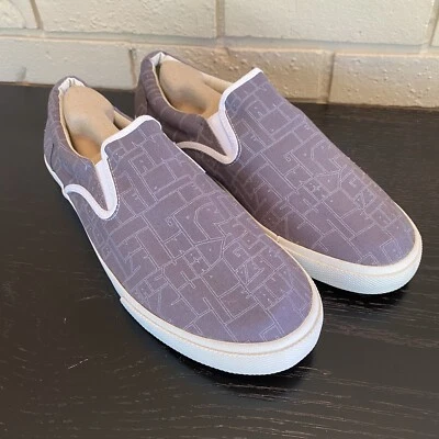 Zapatilla deportiva Bucketfeet para hombre talla 12 sin cordones de lona con estampado de suela de goma Foto 1 de 4