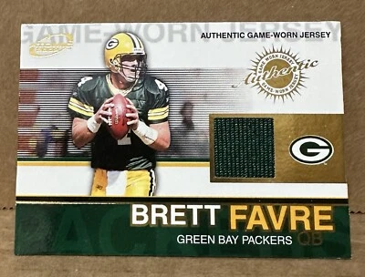 Brett Favre 2002 Pacific Atomic Game Used Jersey Gold #36 Master Proof 1/1? SP🔥 - Image 1 of 2
