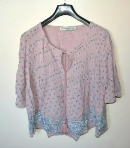 Nuevo con etiquetas Blusa Campesina Boho Abercrombie & Fitch Top Estampado de Cachemira Talla XS con Borlas - Imagen 1 de 5