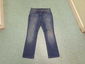 Marks & Spencer Straight Waist 34" Leg 29" Faded Dark Blue Damen Jeans - Bild 1 von 4