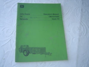 John Deere 54 spreder operator's manual OM-E51550 issue G1 - Picture 1 of 1