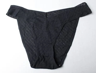 Skims Women's Breathable Lightweight Logo Mesh Cheeky Brief DH3 Onyx Large NWT - Image 1 of 4