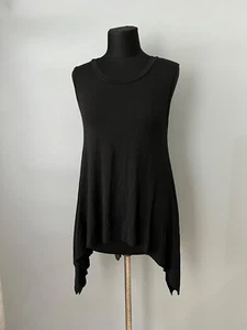 Rundholz Black label blouses black sleeveless one size Avant garde - Picture 1 of 7