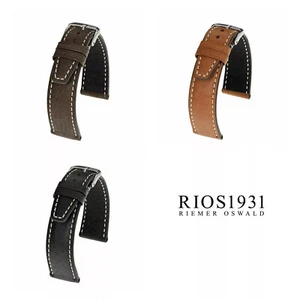 Rios1931 Havana - Watch Strap made of Pigskin Leather (39) - 3 Colors - 3 Widths - Picture 1 of 5