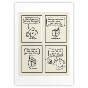 Mr Men Kunstdruck Mr Happy Wandhängend Kinderzimmer Dekor Roger Hargreeves Geschenk - Bild 1 von 3