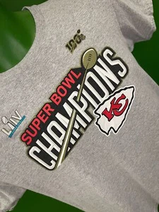 NFL Kansas City Chiefs Fanatics Super Bowl LIV T-Shirt Youth Medium 10-12 - Picture 1 of 3