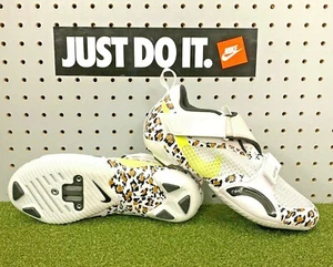 Nike SuperRep Cycle Indoor Cycling Shoes Peloton White Leopard Print CJ0775 177 - Picture 1 of 10