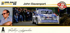John Davenport Autogrammkarte autograph card Eifel Rallye Festival 2016
