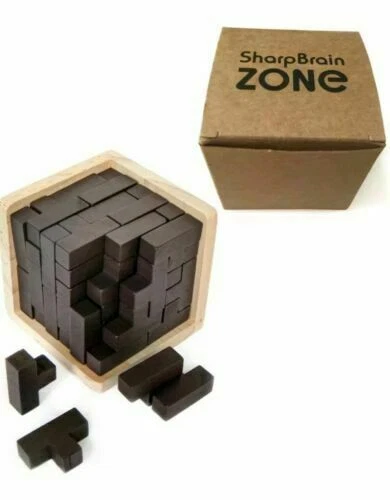 Rompecabezas de madera 3D de Sharp Brain Zone 54 piezas edades 6+ nuevo en caja Foto 1 de 1