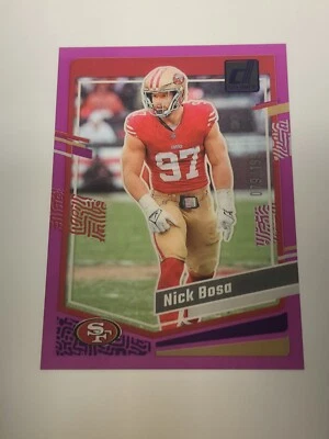 2023 Donruss Clearly Nick Bosa Purple /199 San Francisco 49rs - Image 1 of 3