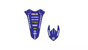 2022-2024 YAMAHA YZ125 YZ250 REAR FENDER MX LAMINATED MOTOCROSS GRAPHICS GLOSS - Foto 1 di 3