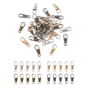 100pcs Lanyard Spring Hooks Antique Bronze Iron Snap Clip Fastener Hook 25x9mm - Picture 1 of 33