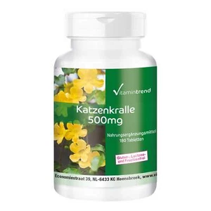Katzenkralle 500 mg - 180 Tabletten Uña Da Gato für 3 Monate, VEGAN Vitamintrend - Bild 1 von 11