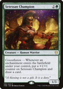 FOIL MTG Setessan Champion - THB Theros Beyond Death NM - Foto 1 di 1