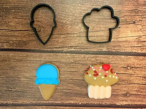Ice Cream & Cupcake Cookie Cutters - Picture 1 of 3