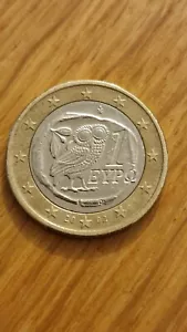 1 Euro MÜNZE Griechenland 2002 Eule von Athen - Bild 1 von 3