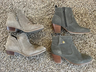 Botas al tobillo Diba para mujer talla 7🔥Lote de 2 pares🔥Gamuza Sofía Layla Gamuza Foto 1 de 4