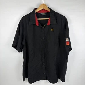 Offizielles McDonalds Hemd Unisex Kurzarm Arbeitsuniform Mitarbeiter Knopfleiste 3XL - Bild 1 von 12