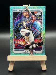 2024 Topps Chrome Cosmic #166 Ozzie Albies Aqua Equinox Refractors /199 - Picture 1 of 2