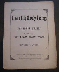 Like a Lily Slowly Fading by William Hamilton sheet music - Picture 1 of 4