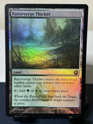 MTG Razorverge Thicket Scars of Mirrodin Foil Land Green White #228 - Image 1 of 4