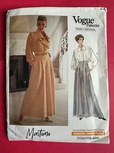 Seltene UC Vogue 2450 Montana Palazzo Hose & Top Bluse Vintage Schnittmuster 8 - Bild 1 von 2