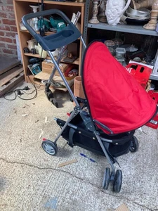 Foldable Doggie Dog Pushchair with Red Hood - Picture 1 of 5