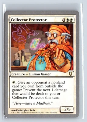 COLLECTOR PROTECTOR – MTG Magic the Gathering Card – Unhinged – Rare - Image 1 of 4