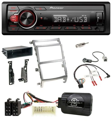 Pioneer MP3 1DIN DAB USB Lenkrad Autoradio für Hyundai IX55 2009-2012 silber - Bild 1 von 4
