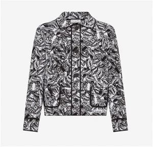 Chaqueta tejida mariposa blanca/negra Christian Dior talla F 36/US 4 - Imagen 1 de 13