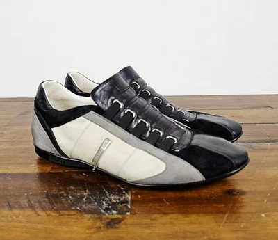 Bagatto Sneakers Slip-On Shoes BGT2505 Italian Leather Black & White Mens 9.5 10 - Image 1 of 4