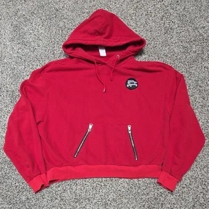 Salty Honey Red Women's Hoodie Front Pockets Zip Cozy XXL - Picture 1 of 6