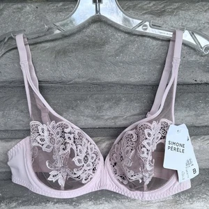 Simone Perele Saga Sheer Plunge Underwire Bra 34B $140 - Picture 1 of 6