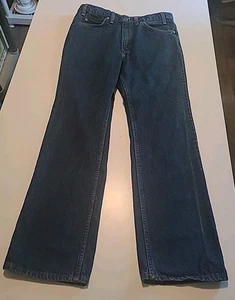 Vintage Levis 517 Orange Tab 34 x 32 (32 × 31) Boot Cut blaue Herrenjeans dunkle Waschung USA - Bild 1 von 15
