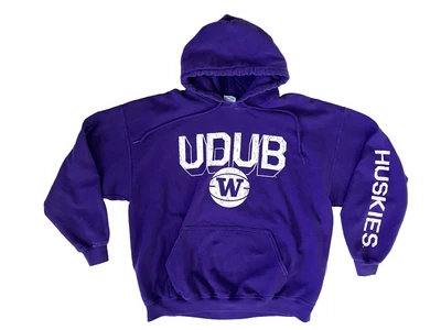 Moletom com capuz WASHINGTON HUSKIES UW futebol americano universitário basquete fã masculino GG - Imagem 1 de 4