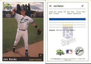Joe Randa 1991 Classic Best Eugene Emeralds #14 RC Card Eugene Emeralds - Picture 1 of 1