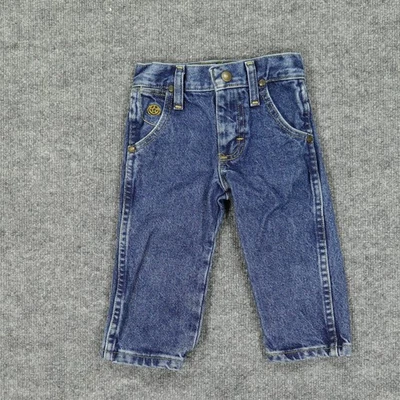 Jeans Wrangler Niño Pequeño 1T Azul Denim Pierna Recta 5 Bolsillos Vaquero Estilo Occidental Foto 1 de 4