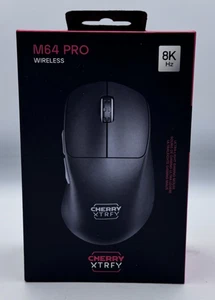 CHERRY XTRFY M64 Pro Wireless Optical Gaming Mouse 8k - Black Brand new Sesaled - Picture 1 of 3