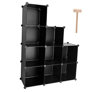 Cube Storage Organizer, 9-Cube DIY Plastic Closet Cabinet Modular Bookcase, - Picture 1 of 8