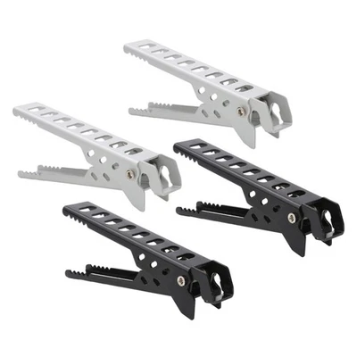  4 piezas Pinza de placa caliente Campamento Olla Clip Mango Anti-escaldaduras Sartén Pinzas Cuenco Clips Foto 1 de 4