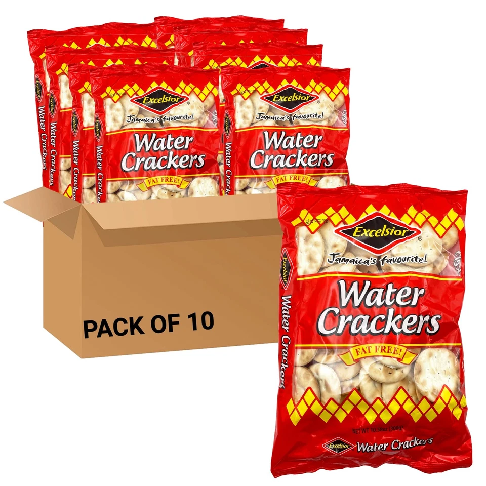 Excelsior Genuine Jamaican Water Crackers - Fat 10.57 Oz