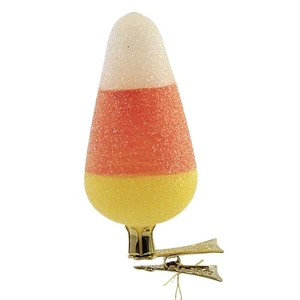 3.75In Clip On Corn, Glass, Ornament Halloween Candy 2022131 - Picture 1 of 3
