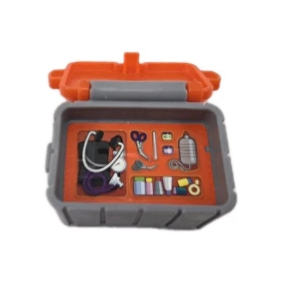 Серый с оранжевой коробкой медицинский набор EMS DR притворяться играть первой помощи игрушка фигурка - Изображение 1 из 4