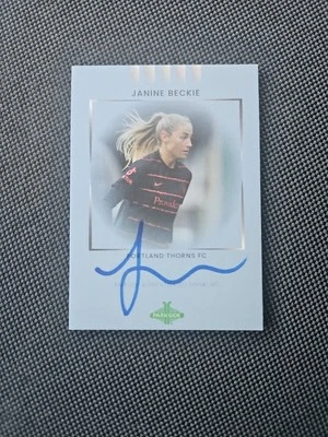 #14/50 SP 2022 Parkside NWSL Paramount Janine Beckie Signature Series Blue Auto - Image 1 of 2
