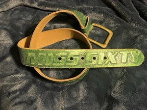 Miss Sixty - Cinturón de cuero verde metálico (falta prog):( - Talla M - Imagen 1 de 9