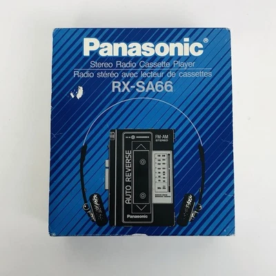 Panasonic Model RX-SA66 Stereo Cassette Player w/ Original Box, For Parts Repair - Image 1 of 4