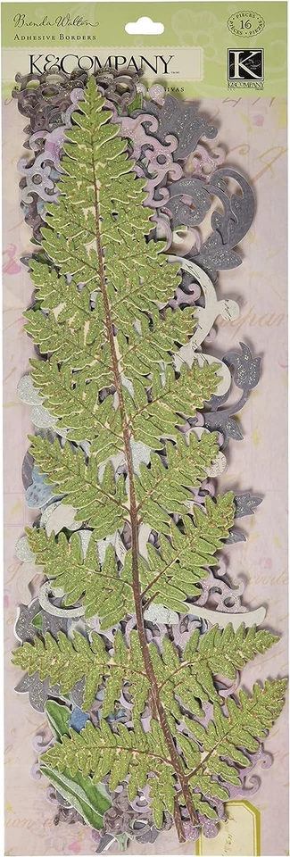 K&Company Brenda Walton Flora & Fauna Swirl Adhesive Borders - Image 1 of 1