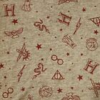 Harry Potter T-Shirt Women's Large All Over Print Deathly Hallows Owl Glasses (H