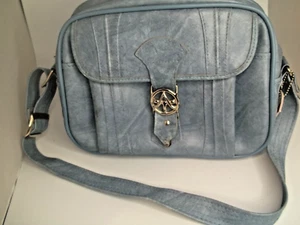 VTG American Tourister Escort Carry On Tote Overnight Bag Luggage Blue strap - Picture 1 of 8